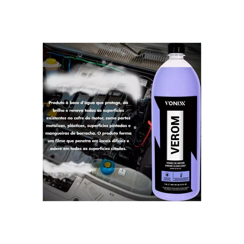 Kit Limpeza e Proteção de Motor Verom + Impact 1,5l Vonix - VONIXX